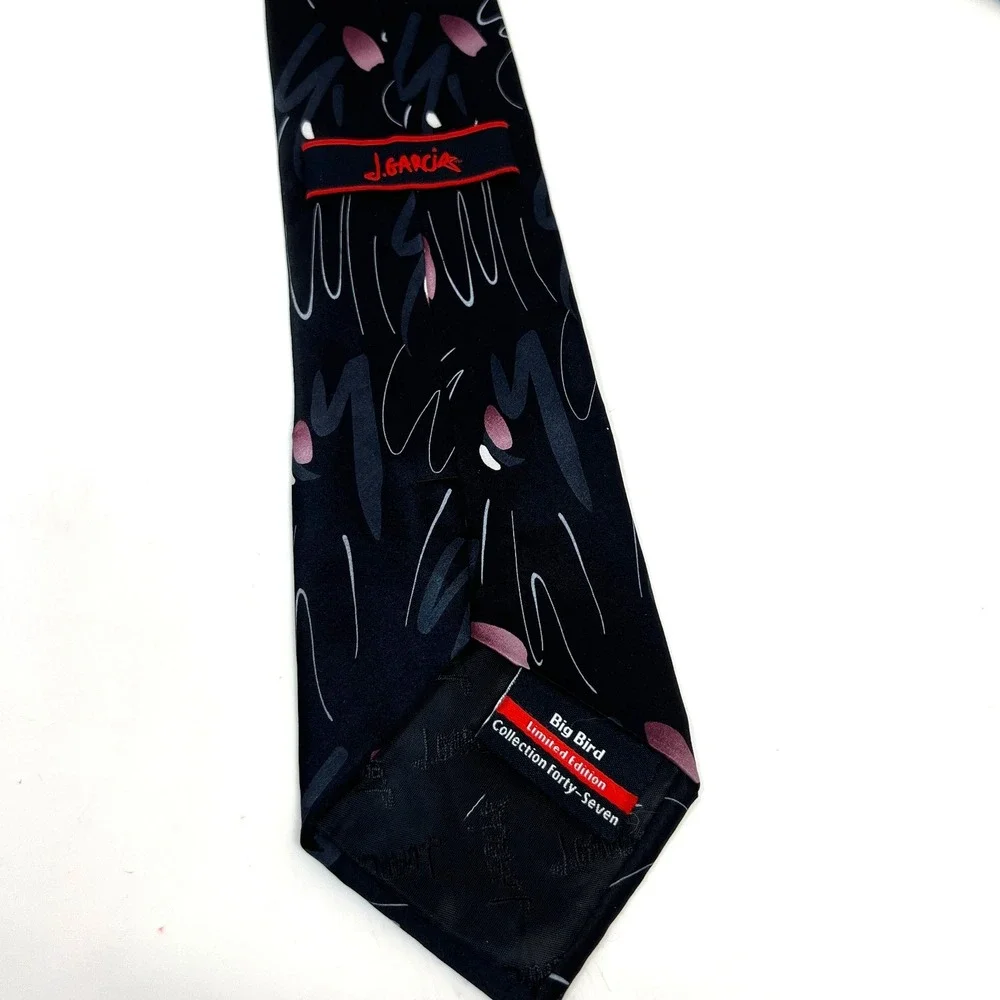 J Garcia Silk Big Bird Limited Edition Men's Tie Abstract Lightweight Mulitcolor